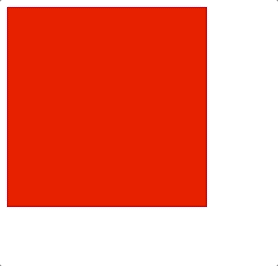 Al añadir la transición y hacer hover, el cambio de rojo a azul es fluido