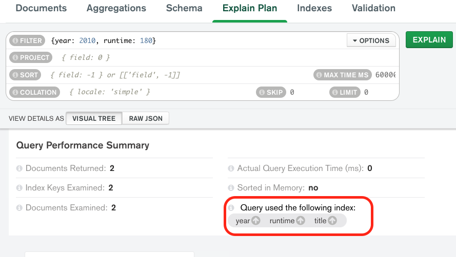 filtrando por año y runtime pero sin ordenar